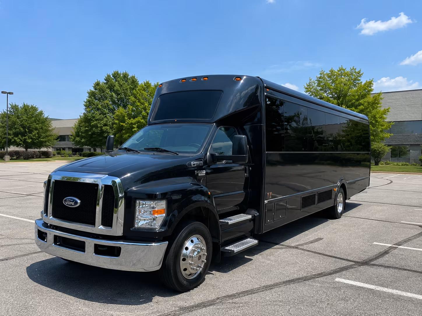 bridal party buses and hotel shuttle loops around dearborn