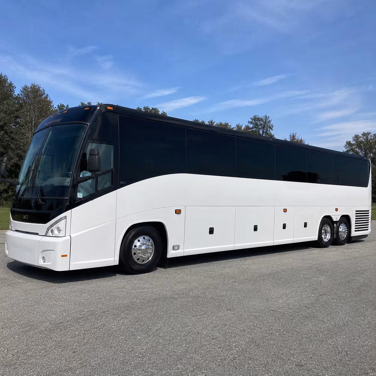 dearborn charter bus services exterior