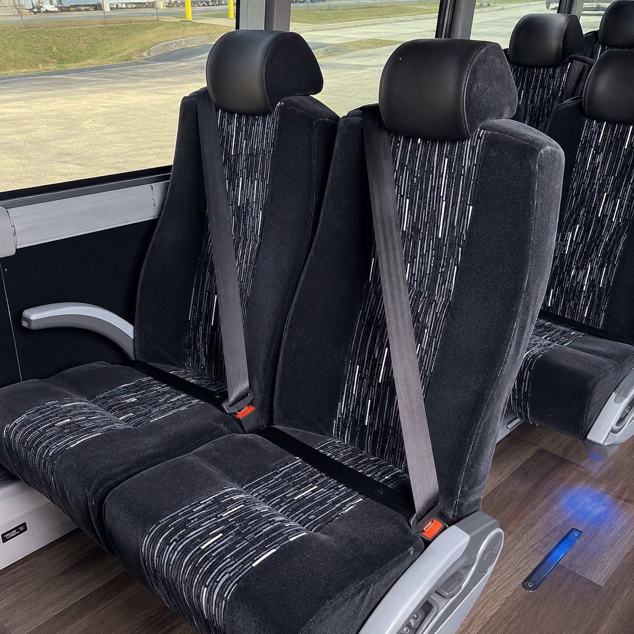 dearborn charter bus services interior